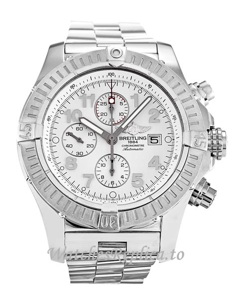 breitling super avenger 48mm white face|breitling super avenger chronograph 48.